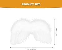 Vista 3 de ABOOFAN 1 juego de alas de cupido disfraz de alas blancas Cupido disfraz de cupido flechas y arco disfraz de niño ala de ángel bebé Cupido Cosplay