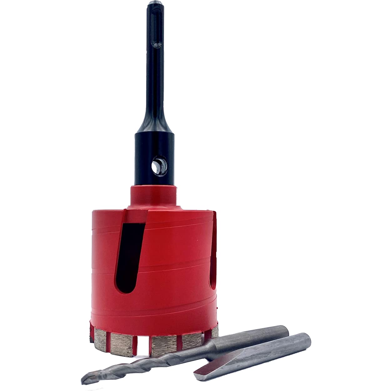 ESD-TOOLS Fresa diamantata con segmento turbo, fresa a corona con attacco M16 | Ø 68 mm con attacco SDS+ e punta di centraggio