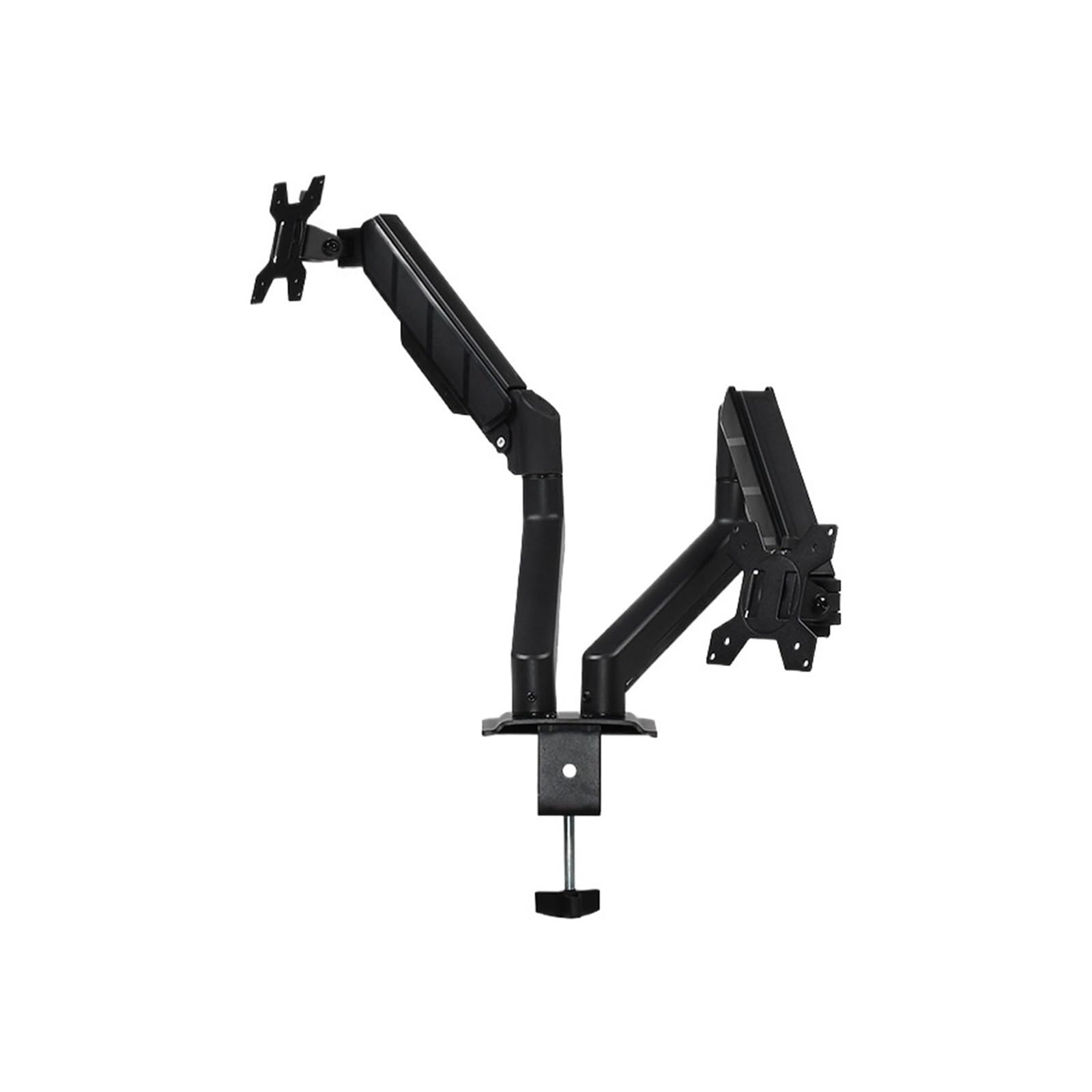 IKPGBZXM 32-inch dual-screen monitor stand with dual arms for desktop clamping