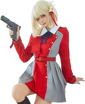 リコリコ　錦木千束　コスプレフルセット※鞄、武器なし Amazon.co.jp: 錦木千束 コスプレ衣装 ウィッグ付き リコリス