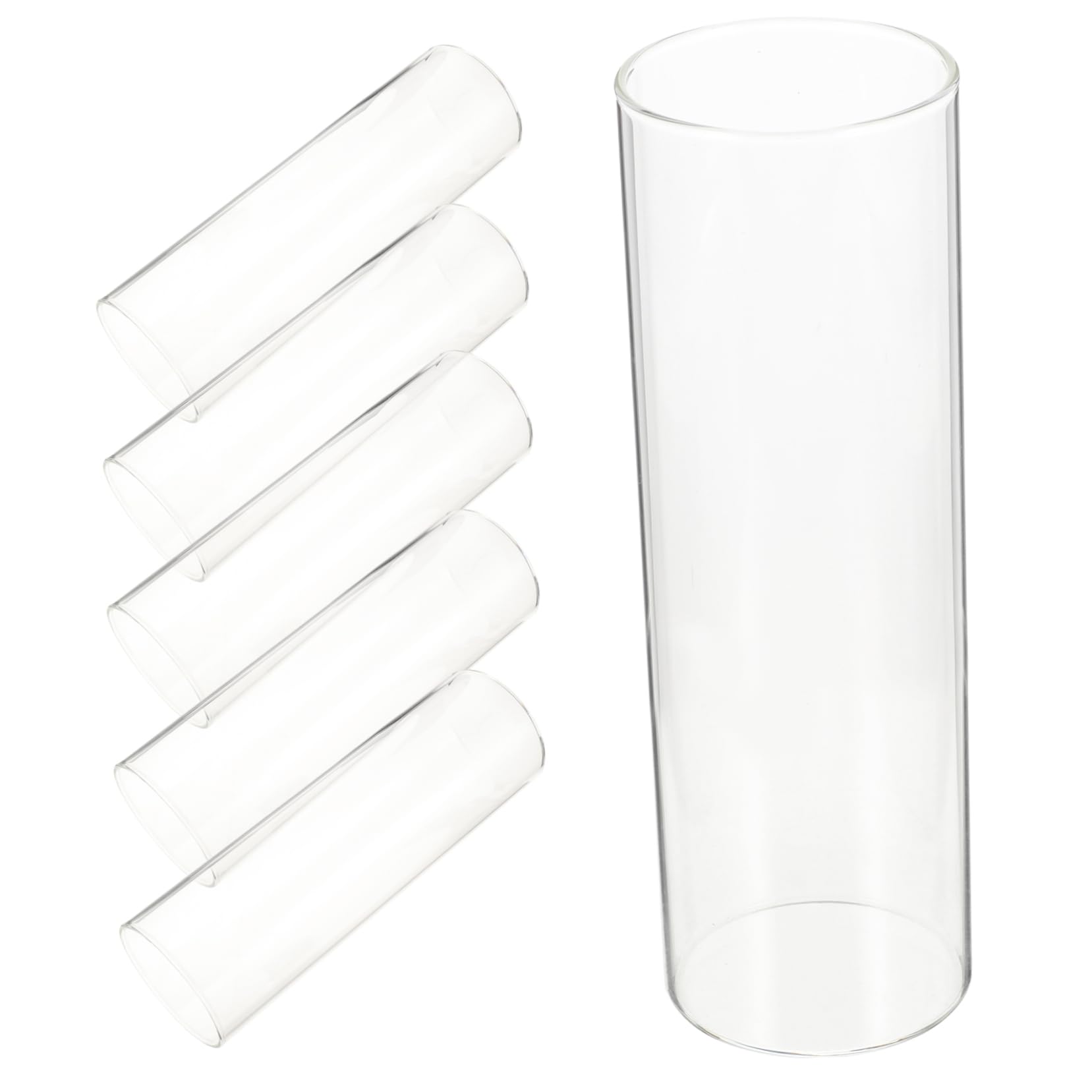 Gatuida 6 Stück schwimmende Kerzenvase klarer Behälter Schwimmkerzen für Wasser elegant Schwebend groß hochzeitsdeko hochzeitsdeco Zylindervasen schwimmende Kerzen für Mittelstücke Vasen