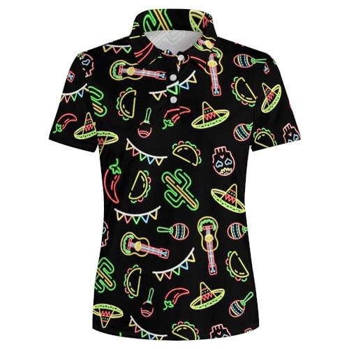 Women's Polo Shirts Casual Collared Tennis Shirts Golf Shirts Quick Dry Short Sleeve Golf Polos Summer Tops