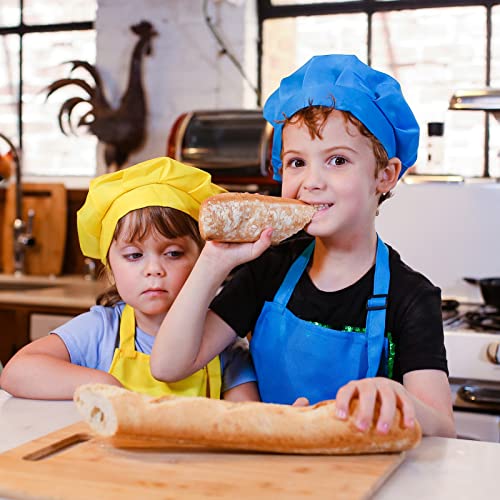 Imerago 15 Pcs Kids Aprons With Pockets Adjustable Chef Painting Aprons Bulk For Girls Boys Aged 6-13 Cooking Baking Crafting Multicolor #TOP5