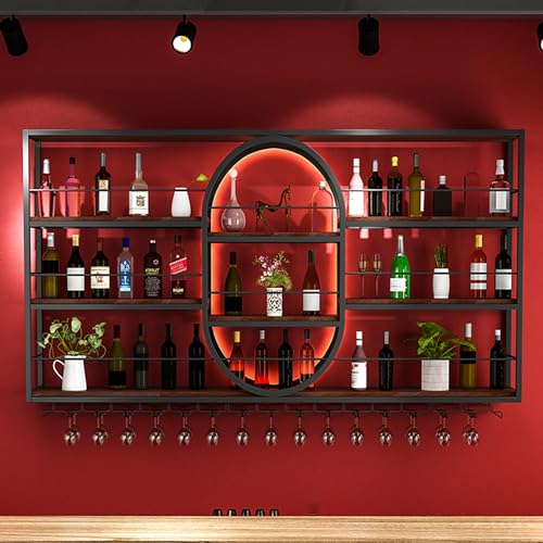 Étagère à bouteilles murale pour ranger vos verres et alcools - 3