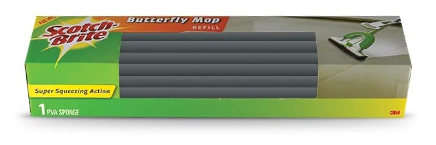 Butterfly Mop Refill, 1 unit/pack | no messy hands when cleaning | General purpose clean | easy to use | All Floors | Cleaning Mop