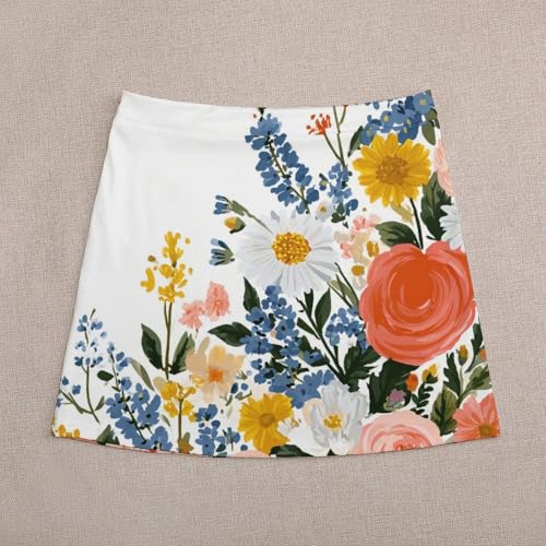 Floral Skirts for Women High Waisted Casual Lightweight Skirt Summer Club Going Out Mini Skirts4