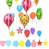 【Paquete】- el paquete incluye 4 pesos de globos de diferentes formas, 7 cada uno, para un total de 28.