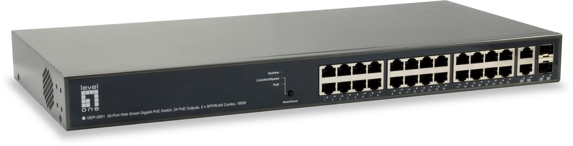 CP Tech/Level One - GEP-2651 - GEP-2651 Turing 26 puertos Web CP Tech/Level One - GEP-2651 - GEP-2651 Turing 26 puertos Web