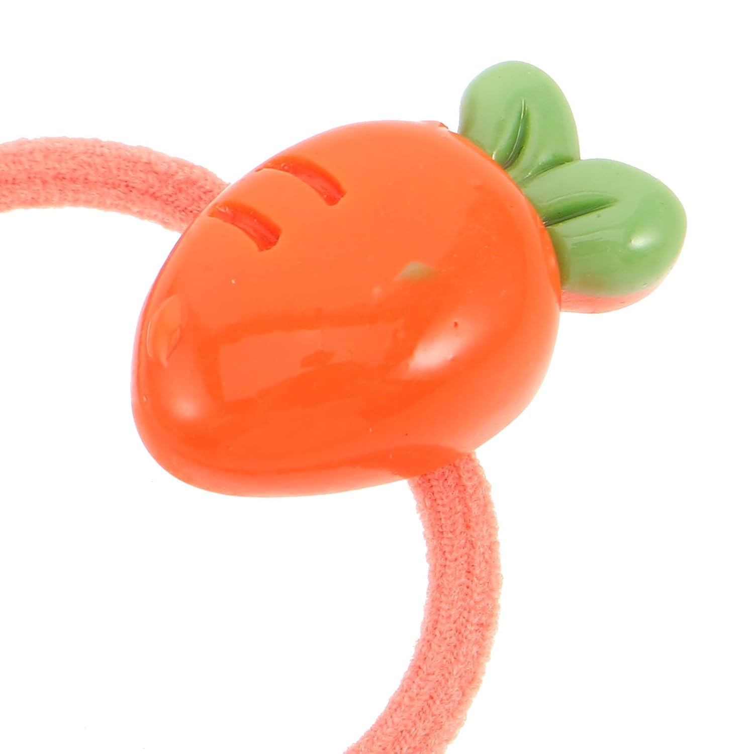 12 Pairs Small Hair Bands with Fruit Shapes, Sturdy Resin and Rubber Elastic Hair Ties for Little, Easy to Store Cute Fruit Ropes for School and Trips