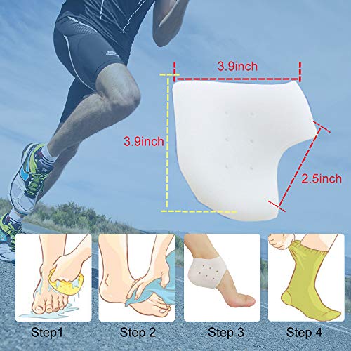 Heel Cups, Plantar Fasciitis Inserts, Heel Pads Cushion (3 Pairs, Fsa Or Hsa Eligible) Great For Heel Pain, Heal Dry Cracked Heels, Achilles Tendinitis, For Men & Women. (Gel Heel Cups) #TOP7