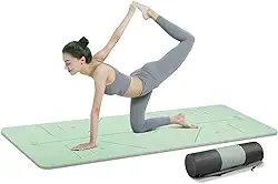 Tapete Yoga, 6 mm Espessura, 183x61cm, Tapete de Yoga, Tapete Ioga, Yoga Mat, Tapete Pilates, Treino Ginástica e Pilates, Macio e Aderente