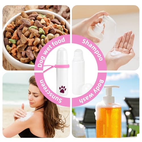TYBYBB 2 Stück Futtertube zum Befüllen 90ML Hund Silikon Leckerli Tube Befüllbar Hundetraining Befüllbare Tuben Bpa Frei Futterschlauch Futtertuben für Nassfutter Hunde mit der Futtertube