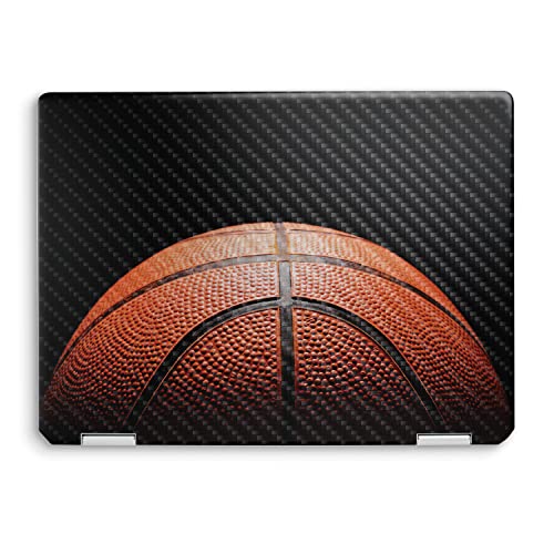 Image of MightySkins Carbon Fiber Skin Compatible with HP Spectre x360 14 inch (2022) Full Wrap Kit - Basketball World | Protective, Durable Textured Carbon Fiber Finish | Easy to Apply | Made in The USA