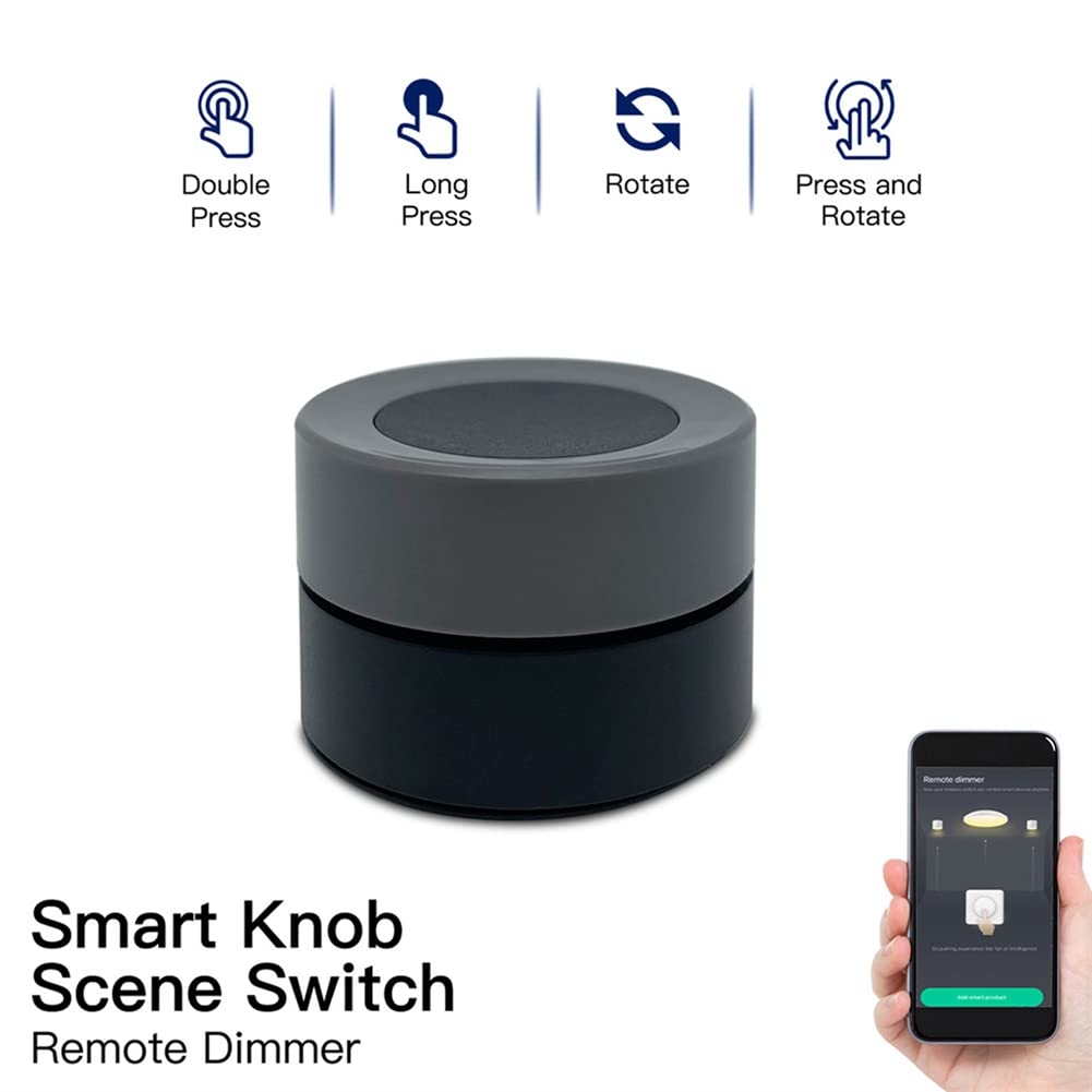 Tuya ZigBee Knob Switch Wireless Scene Switch Button Controller AutomatizacióN Alimentada por BateríA Scenario Life App