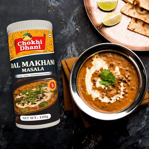 Image of Chokhi Dhani Dal Makhani Masala 100g | Punjabi Style Dal Makhani Spice Mix | Rich Creamy Gravy Masala | Authentic Dhaba Style Curry Masala | Indian Spice Blend | No Preservatives