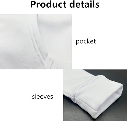 Miniatura 5 de 3pcs sudaderas con capucha de sublimación hombres en blanco 100 poliéster sudadera con capucha para la sublimación