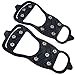 XANHOY 8-Tooth Ice Snow Grips Over Shoe/Boot Traction Cleats ​Spikes Winter Climbing Snow Spikes Grips Cleats