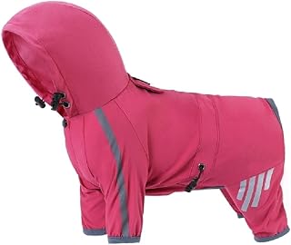 WUURAA Hundemantel Rosa XL Reflektierend Wasserfest Kapuze Outdoor Rain product image