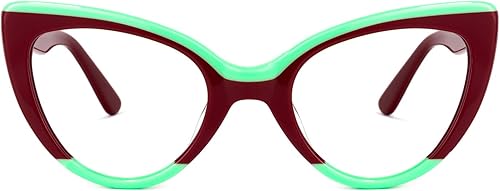 Zeelool Gafas de bloqueo de luz azul con estilo ojo de gato para mujer 100% protección UV400 Claudette ZOA01968