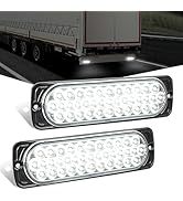 7.5 Inch Aluminum Housing Tail Light 2 PCS 36 LED White Back Up