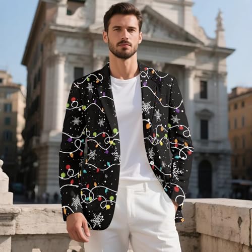 AFPANQZ Mens Sport Coats and Blazers with Pockets Lightweight Wedding One Button Business Suit Jackets for Dinner,Prom,Party2