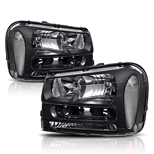 Pm Performotor Pmhl-Ctra-0209-Oh-Bc Black Housing Clear Corner Headlights Replacement [Compatible With 02-09 Trailblazer] #TOP27