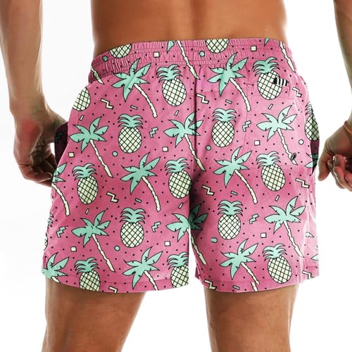 Mens Swim Trunks Quick Dry Swim Shorts with Mesh Lining Bathing Suits 5 inch4