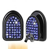 Car Hanging Accessories, 2PCS Cute Bling Royal Blue Rhinestone Hooks Diamond Interior Decor Self-Adhesive Vehicle Charm for Dashboard Key Mask Cable Organizer Girly Car Accessories