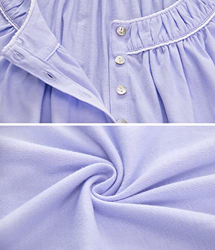 Image of IZZY + TOBY 100% Cotton Nightgowns for Women Soft Ladies Gowns Sleepwear Long Sleeveless Nightgown
