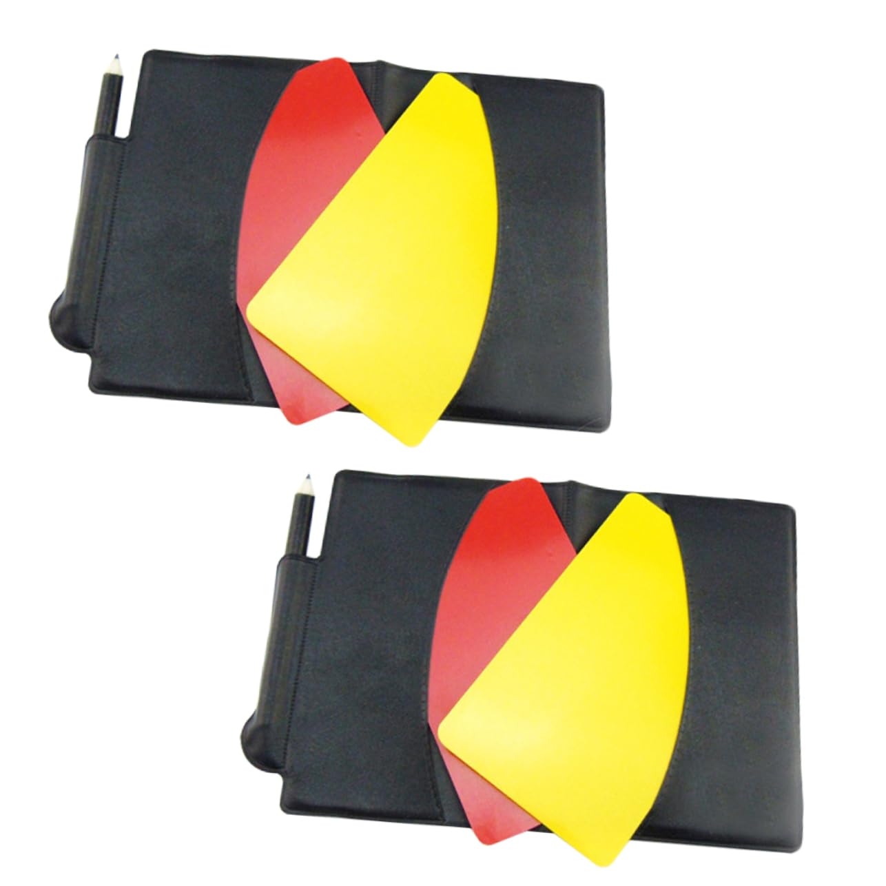 TOYANDONA Tarjetas de Árbitro de Fútbol Profesional de y Amarillas Accesorios para Árbitros con Bolígrafo y Libreta Compacto y Portátil
