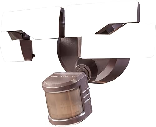 Heath/Zenith HZ-5838-BZ-H Luz de seguridad LED activada por movimiento Flexview de 240 grados