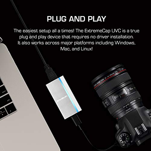 AVerMedia ExtremeCap, HDMI to USB 3.0 Capture Card, Record, Stream and Convert Uncompressed Full HD Video at 1080p60. Record via DSLR, Camcorder, perfect for Live Streaming, Mobile Streaming (BU110) - Thumbnail 2