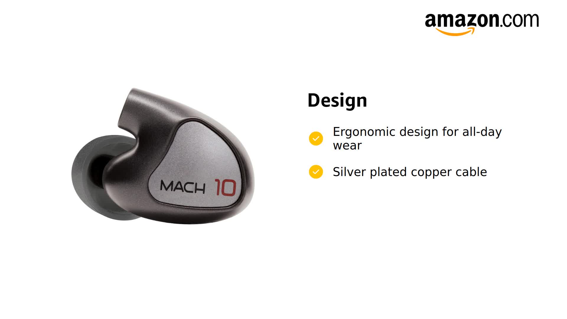 Amazon.com: Westone Audio - Mach 10 Universal IEM Wired Earbuds 