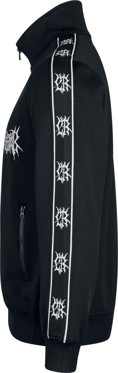Chet Rock Lithium Track Top Uomo Felpa tuta nero 50% Poliestere, 42% Cotone, 8% Elastam