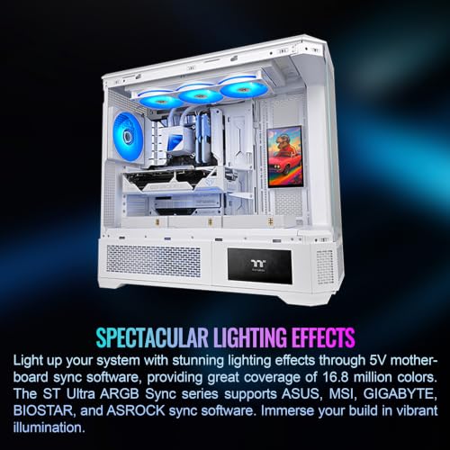 Image of Thermaltake ST360 Ultra ARGB CPU Liquid Cooler with Detachable Display Snow