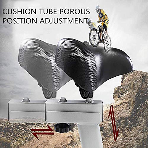 Image of Indoor Exercise Bike Stationary Cycling Home Silent Exercise Fitness Bike with Electronic Watch and Moving Wheel - for Cardio Training Fitness at Home and Studio