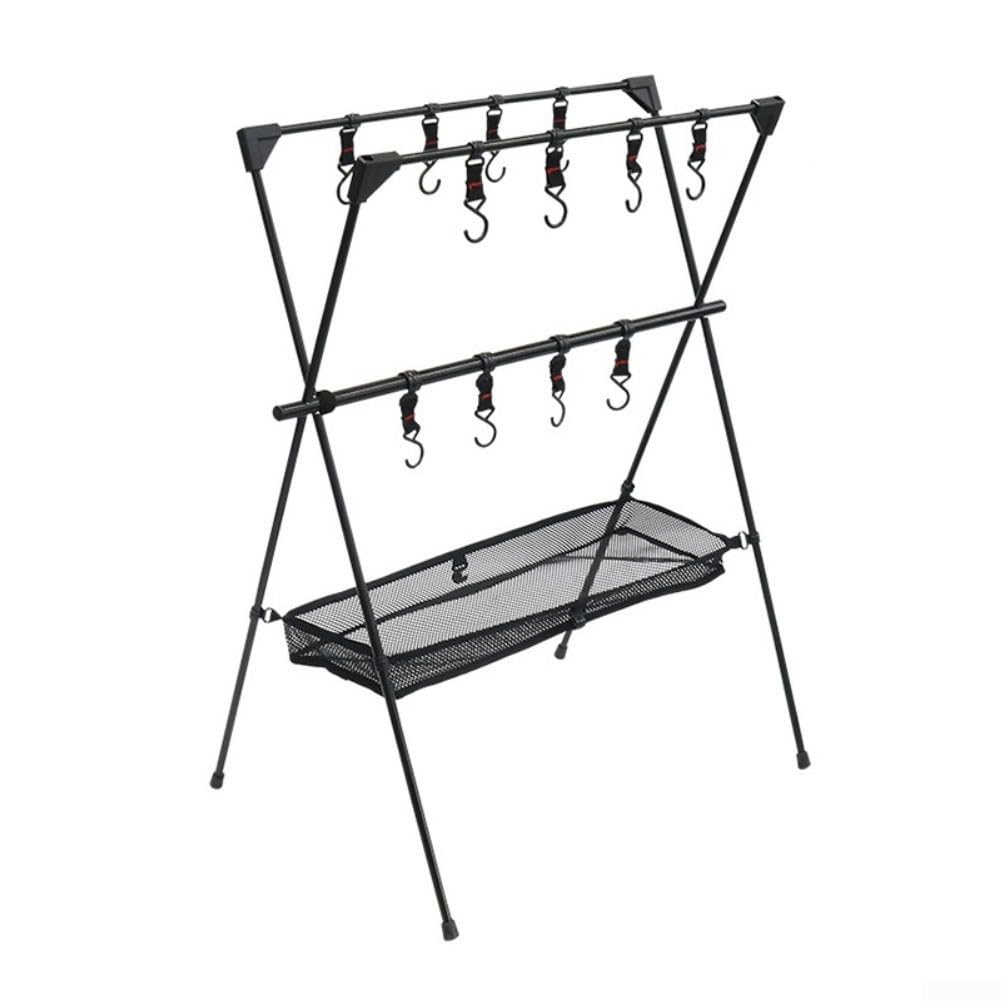 Trépied pliable en maille d'aluminium pour camping