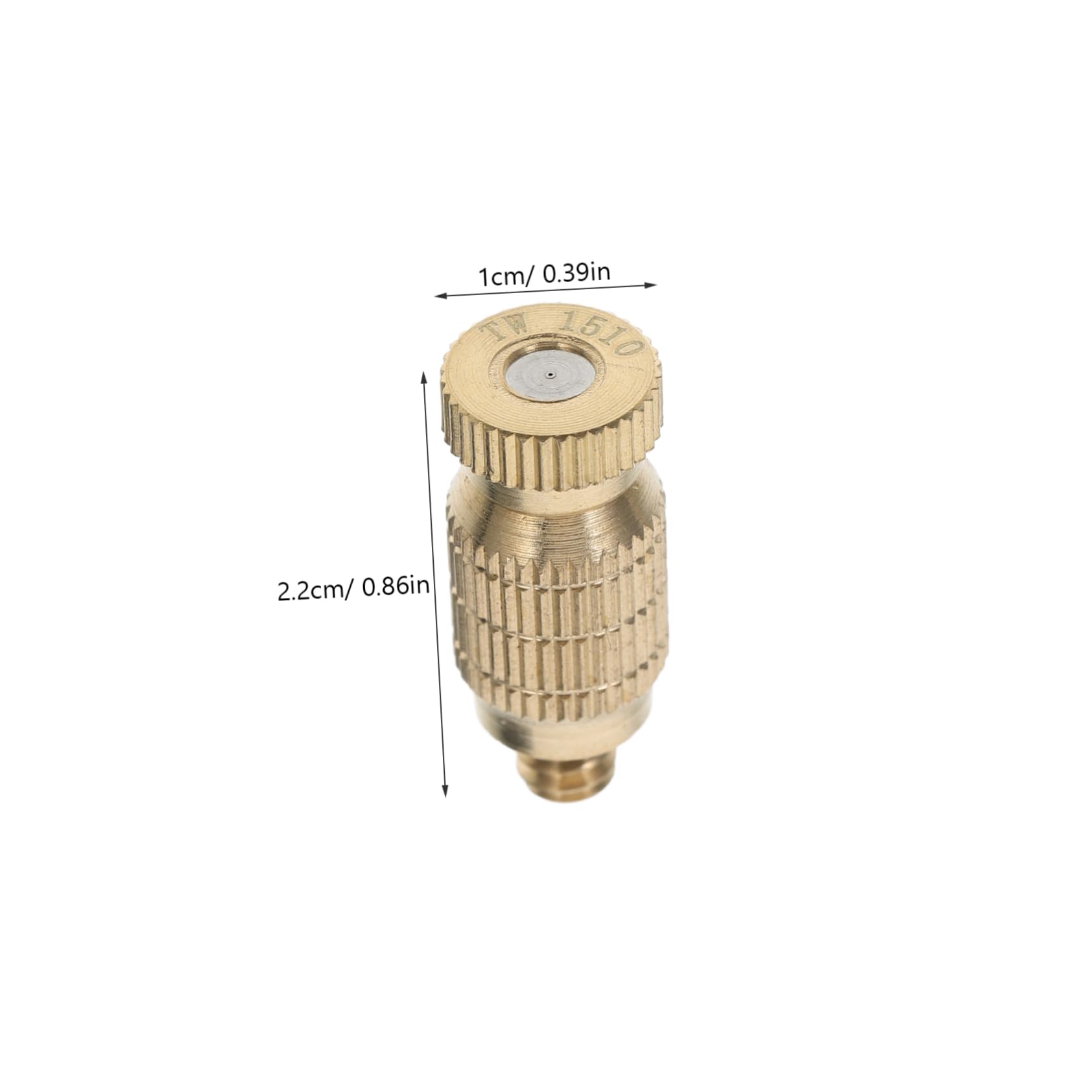 Hemoton Misting Nozzle Kit Brass High Pressure Nozzles for Outdoor Tees for Misting System