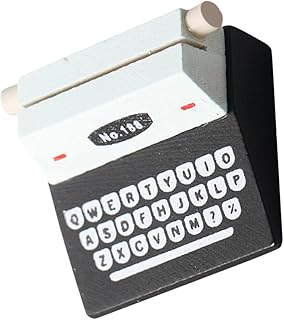 VILLCASE 5 Peças Mini Pêndulo De Máquina De Escrever Em Miniatura Retro Adereço Decoração De Casa Mini Retro Máquina De Escrever Decoraciones Para Salas De Casa Móveis Minúsculos Máquina