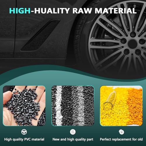 FanPaYY 51747439014 Seitenluftkanal Verkleidungssets 1 Paar Schwarze Für BMW 5er G30 G31 2017–2023 Kotflügelverkleidung 51747439013