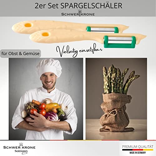 Sparschäler Schwertkrone 2 für Spargel und Gemüse