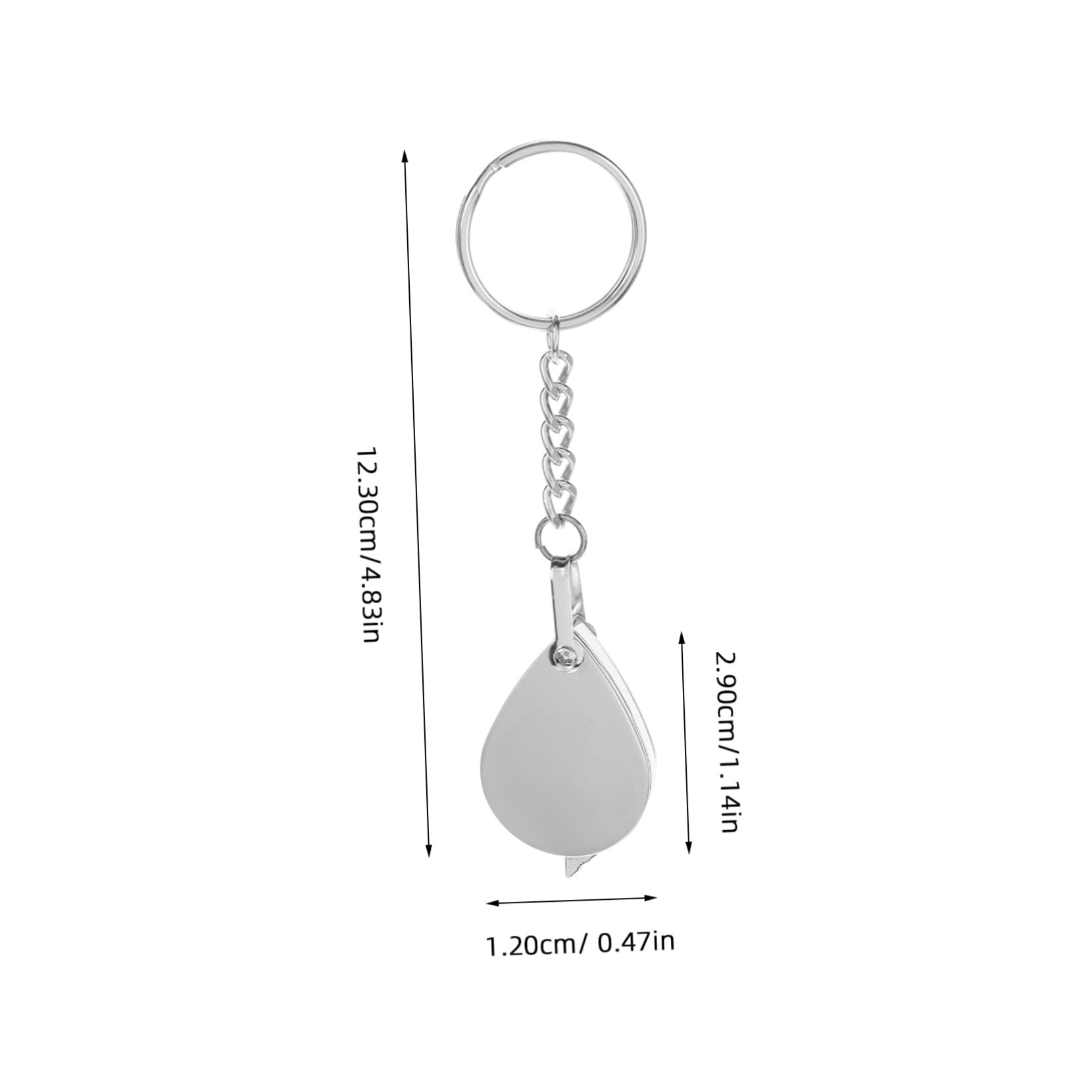 DIYEAH Folding Magnifying Glass 10X Pocket Magnifier with Keychain Compact Optical Glass for Reading Jewelry Antiques Appraisal 4.8 Inch - Image 2