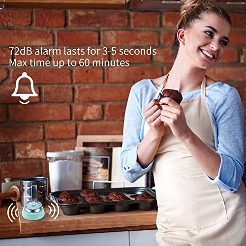 image for LAOPAO Kitchen Timer, Kitchen Countdown Cooking Timer Reminder, No Bat