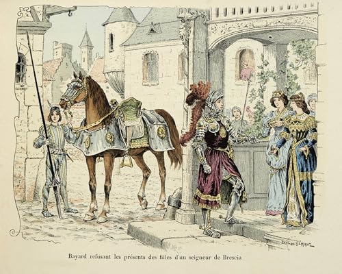 Art Tableau Chevalier Bayard par Paul De Semant Impression sur Toile 60x90cm