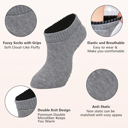 Image of American Trends Slipper Socks for Women Non Slip Christmas Socks Comfy Warm Winter Grippy Socks with Grippers