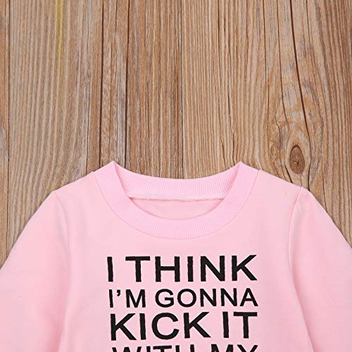 Meninos Meninas Algodão Moletons Manga comprida Cartas Estacionar Camisa superior Casual Roupas outo