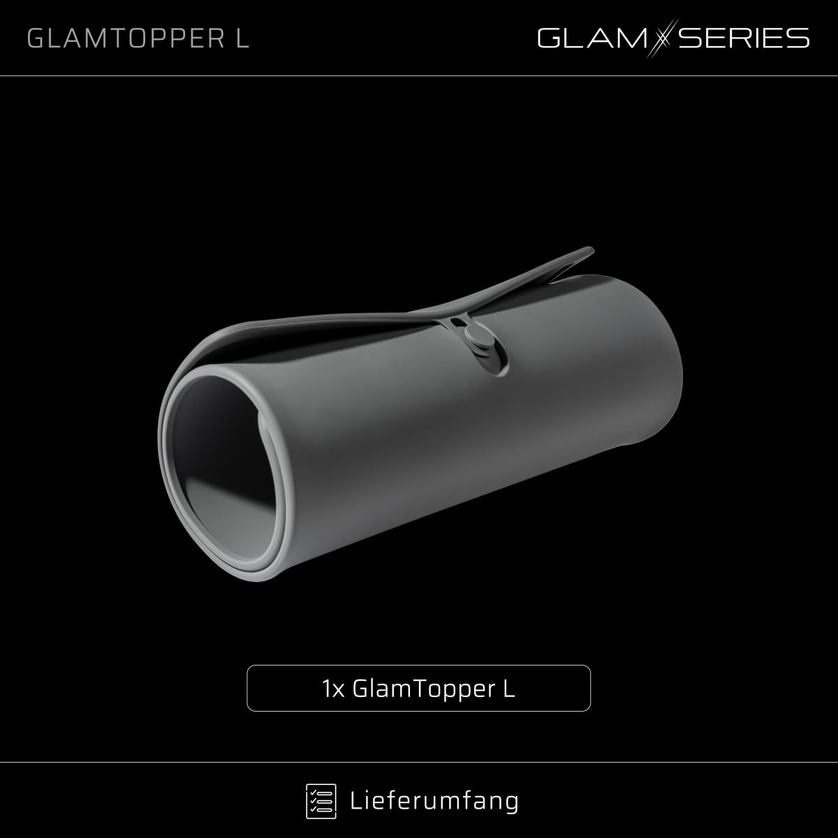 Glamtopper L Termoizolacyjna mata silikonowa 30 x 55 x 0,5 cm pod akcesoria makijażowe i fryzjerskie typu lokówka