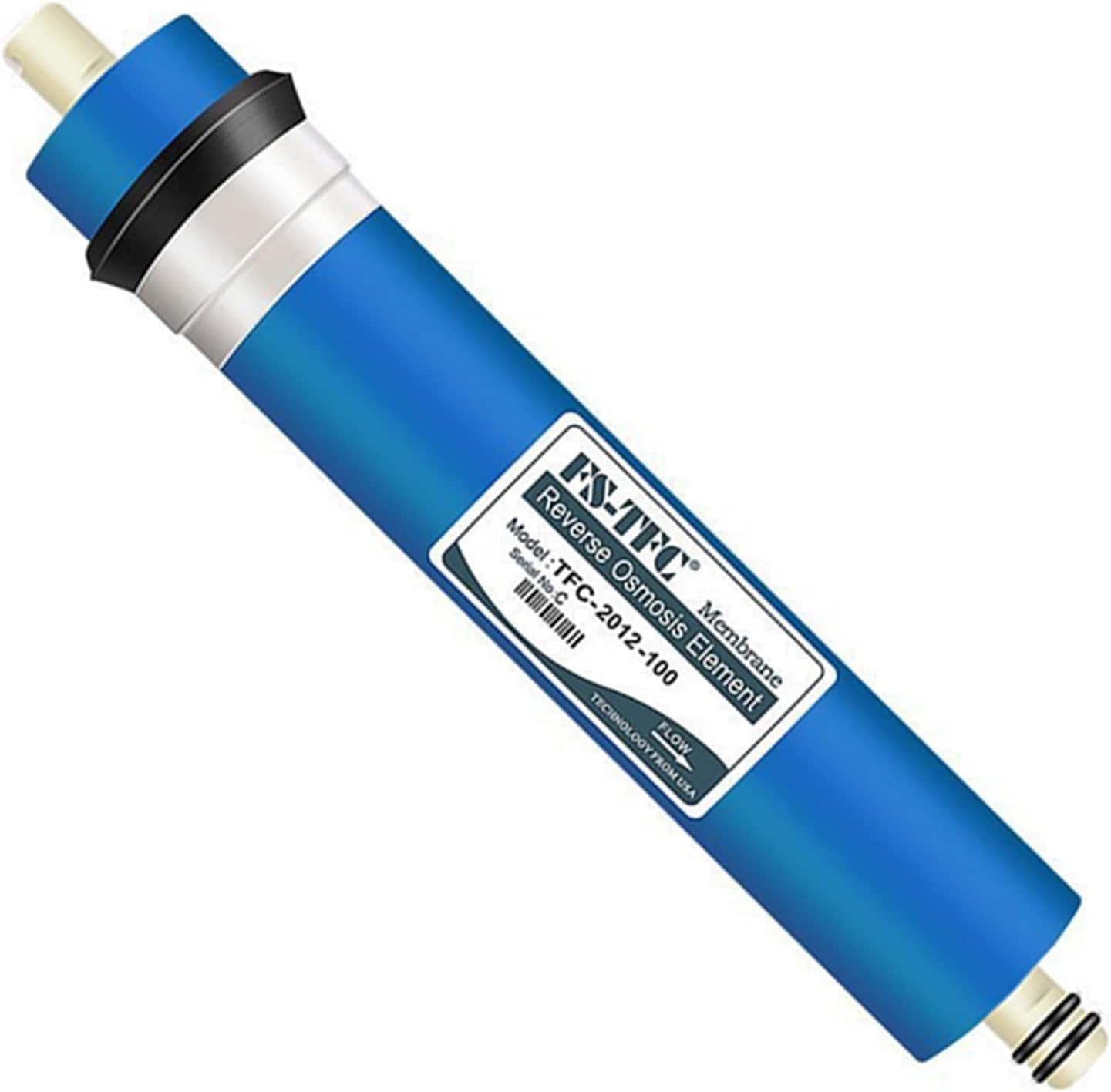 Membrana de ósmosis inversa FS-TFC de repuesto universal compatible con de filtro purificador de agua residencial, 1 unidad