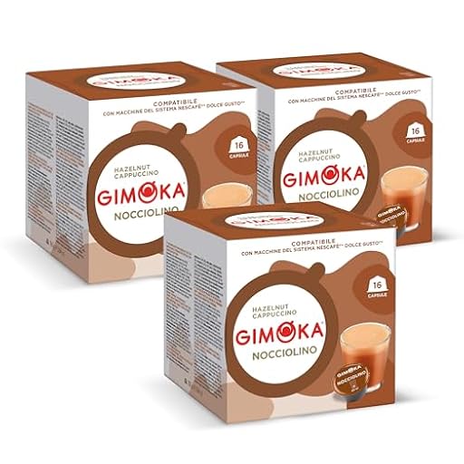 Gimoka - Compatible Para Nescafè - Dolce Gusto - 48 Cápsulas - Sabor AVELLANA - Made In Italy - 3 Paquetes De 16 Cápsulas | Ya disponible en tu tienda friki favorita! En mundofriki.es! Gimoka - Compatible Para Nescafè - Dolce Gusto - 48 Cápsulas - Sabor AVELLANA - Made In Italy - 3 Paquetes De 16 Cápsulas | Ya disponible en tu tienda friki favorita! En mundofriki.es!