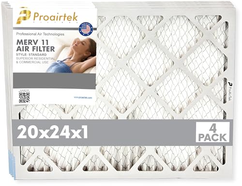 Filtre à air MERV 11 20x24x1 blanc pour une maison saine au quotidien